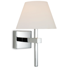 Firstlight 8639CH Fabio Bathroom c/w G9 IP44 Wall Light 28W Chrome Opal Glass