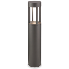 Firstlight 8667GP Delta Small Post 1xWhite LED IP54 Bollard 5W 455mm Graphite Die Cast Aluminium
