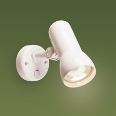 Firstlight 9500WH Polar Wall Switched E27 R63 Spotlight 60W White