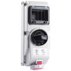 Niglon 18758 Wall Interlocking Switched 3P+E Socket IP66 16A 415V Red