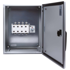 Niglon MS200MC NG Rotary 4P Manual IP65 Enclosure Changeover Switch Terminal Capacity M10x30mm 200A 600x600x300mm Mild Steel