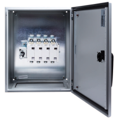 Niglon SS2504P NG Enclosed 4P Isolator IP54 Switch Disconnector AC23 Rating 250A 500x400x250mm Stainless Steel