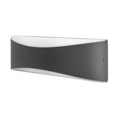Integral ILDEA011 Wall Light Wave 3000K LED IP65 310lm 7W Dark Grey