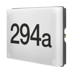 Integral ILDEA024 Wall Light Night Sign 4000K IP65 c/w Dusk-Dawn Sensor & Numbers 6W 545lm Dark Grey