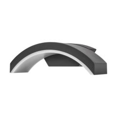 Integral ILDEA028 Wall Light Curve LED IP54 4000K 7W 420lm Dark Grey