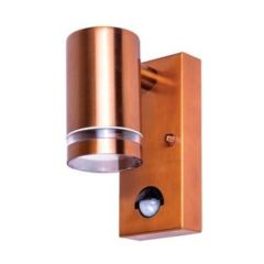 Integral ILDED046 Outdoor Stainless Steel Down Wall Light Pir Ip54 1Xgu10 Copper Integral