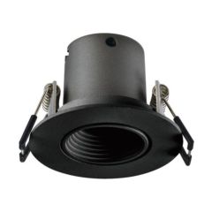 Integral ILDL50J008 Mini Tiltable Downlight 50Mm Cutout 3.3W 170Lm 52Lm/W 4000K 15 Beam Non-Dim Finish-F Black Integral