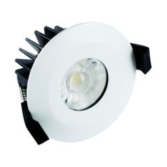 Integral ILDLFR70B011 Low-Profile Fire Rated Downlight 70-75Mm Cutout IP65 720Lm 8.5W 4000K 60 Beam Dimmable 84Lm/W White Integral
