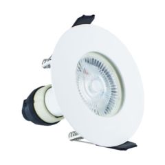 Integral ILDLFR70D001 Downlight Fire Rated Static Round w/o Lamp GU10 Holder & Terminal Block 70mm White