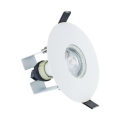 Integral Evofire Downlight Fire Rated Round LED IP65 c/w GU10 Holder & Insulation Guard 70-100mm White