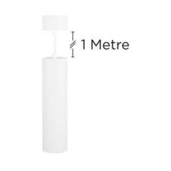 Integral ILNEV024 Accentplus Spotlight S2 65Mm Diameter 235Mm Length Gu10 Led Base Surface Mounted Suspended Pendant 1M Cable White Finish