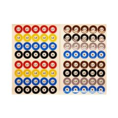 Colour Coded & Lettered Discs Self Adhesive Vinyl 25mm Dia Pack=200