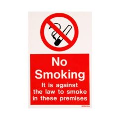 No Smoking Entrance Self Adhesive Vinyl 150x225mm Pack=1