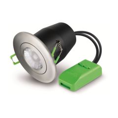 JCC JC010023/BN Fireguard GU10 Unlamped Downlight Tilt IP20 Brushed Nickel