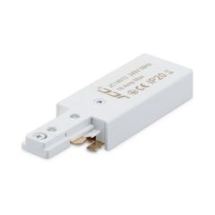JCC JC14013WH Mainline Mains IP20 84mm Track End Power Feed White