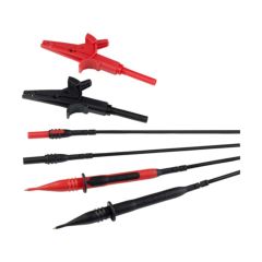 Kewtech ACC060 Test Lead Fused c/w Probe & Crocodile Clips 10A Red/Black