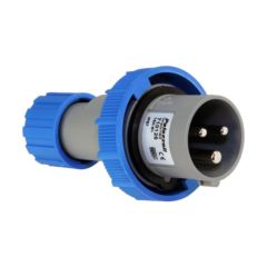 Lewden 710126 Multimax 2P+E 16A 230V IP67 Industrial Plug Blue