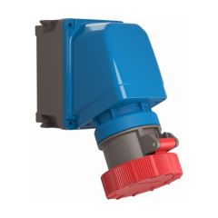 Lewden 776426 X-CEE 2P+E 125A 240V IP66 65Deg Wall Mounted Socket Blue Technopolymer