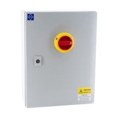 Lewden FIS63804P 4P 80A Fused Isolator AC23 Steel c/w 63A & 80A Fuses