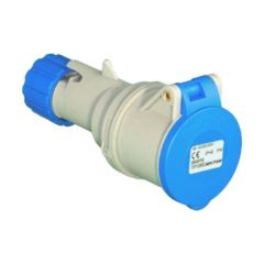 Lewden PM16/2100FPB 2P+E 16A 230V IP44 Industrial Connector Blue
