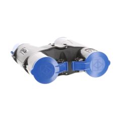 Lewden PM16/A130N IP44 16A 110V Indsutrial Splitter 1xPower Inlet 3xPower Outlets Yellow