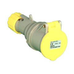 Lewden PM32/2000FPB 2P+E 32A 110V IP44 Industrial Connector Yellow