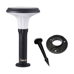Lumena PMAST450-D Pro-Solar Pathmaster Spreadlight LED 6000K Bollard IP65 Surface Mount External / Spike 6W 300lm 450x260mm Die Cast Aluminium