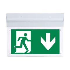 Lumineux 421302 Fontburn Emergency Exit Sign Self-Test 3W 6000K White