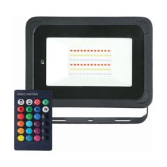 Lumineux 430014 Tring Floodlight 20W RGBW Black