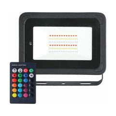 Lumineux 430015 Tring Floodlight 30W RGBW Black