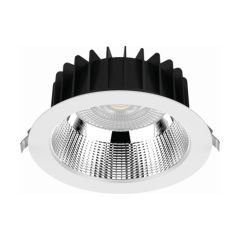 Lumineux 430206 Eyebrook LED Lens Downlight 13W 4000K UGR Semi-Specular 60D 4" White