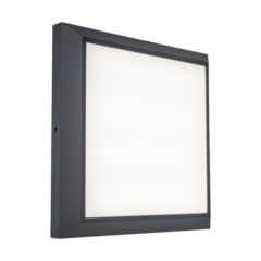 Lutec 5102101118 Helena IP54 Integrated LED Wall Light Dark Grey 1500lm 4000K