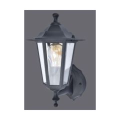 Lutec 5112102012 Corniche IP44 E27 Wall Light Black