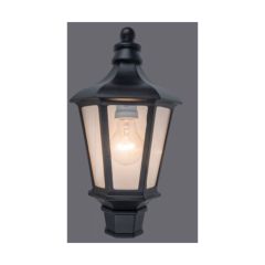 Lutec 5180601012 Cotswold IP44 E27 Wall Light Black