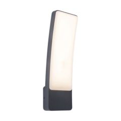 Lutec 5288902118 Kira IP54 Integrated LED Wall Light Dark Grey 1200lm 4000K