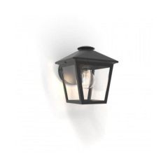 Lutec 5294502012 Zago Outdoor Wall 1 Light E27 Clear Glass Black
