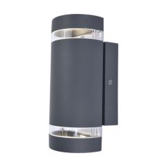 Lutec 5604023118 Focus Outdoor D2D Wall 2 Light Gu10 Dark Grey