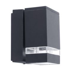 Lutec 5605103118 Focus IP44 Integrated LED Wall Light Dark Grey 150lm 4000K