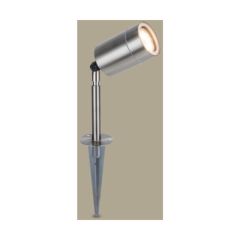 Lutec 6611107001 Rado IP44 Gu10 Spike Light Stainless Steel