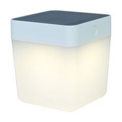 Lutec 6908001331 Table Cube IP44 Integrated LED Portable Solar Light White 100lm 3000K