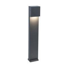 Lutec 7104001118 Gemini Xf IP54 Integrated LED Bollard Light Dark Grey 800lm 4000K