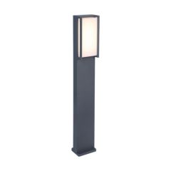 Lutec 7193001118 Qubo IP54 Integrated LED Bollard Light Dark Grey 1100lm 3000K