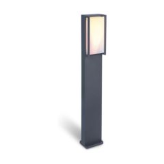 Lutec 7193003118 Qubo IP54 Integrated LED Bollard Light Dark Grey 1200lm 2700K-6500K+Rgb