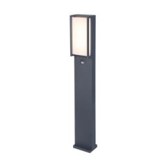 Lutec 7193004118 Qubo IP54 Integrated LED Bollard Light Dark Grey 1150lm 3000K