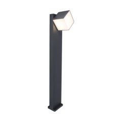 Lutec 7193802118 Cuba IP54 Integrated LED Pole Light With Adjustable Head Dark Grey 600lm 3000K