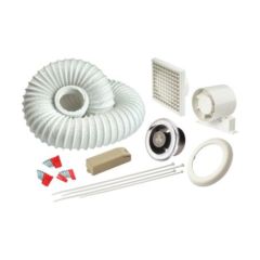 Manrose Showerlite Fan Kit Timer LED 100mm 3W