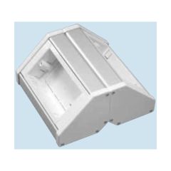 Marco Trunking 2 Gang Back to Back Bench Unit White Aluminium