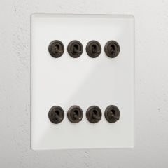 Corston Clear Bronze 11049 8G Two Way Toggle Switch