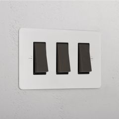 Corston Paintable Bronze Black 10467 3G Two Way Rocker Switch