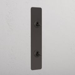 Corston Bronze   15782 2G Architrave Two Way Toggle Switch